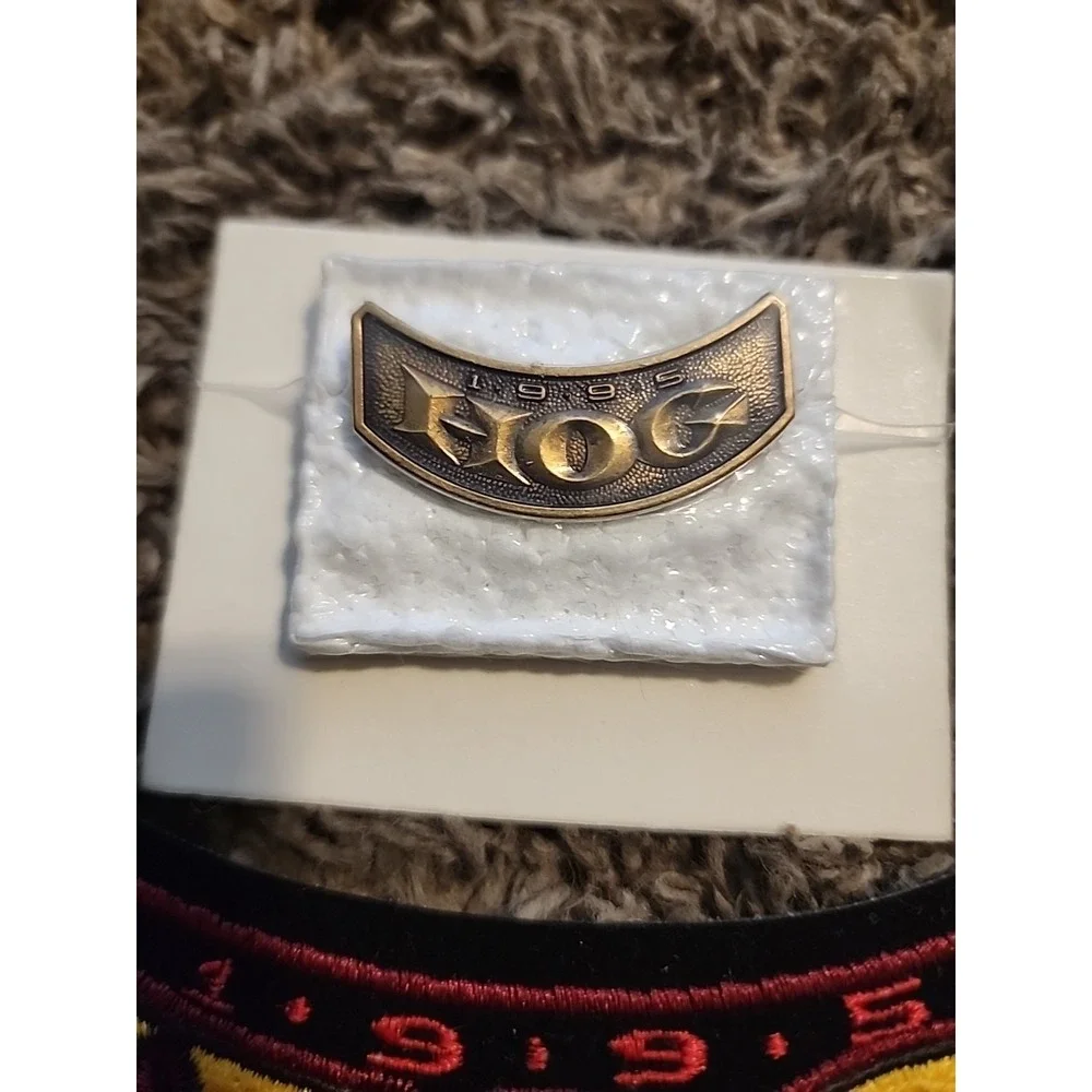 Vintage HOG 1995‎ Harley Owners Group Patch Sew Patch And Pin Rare OG